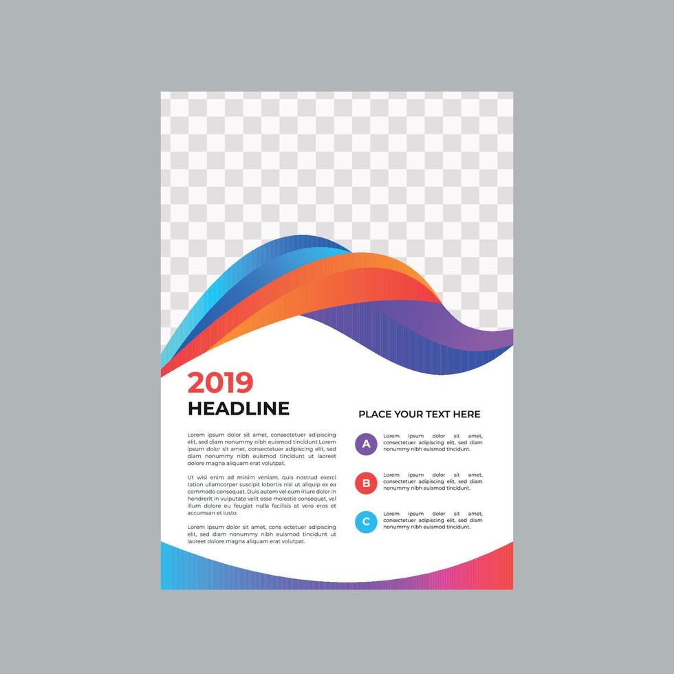 Business Flyer Template with Vector