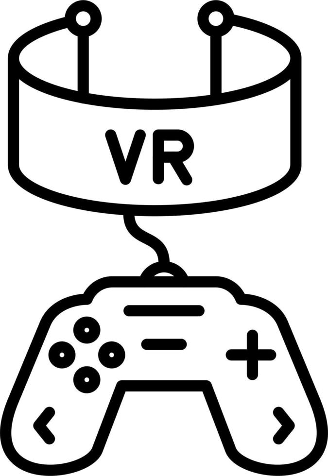 vr juego vector icono