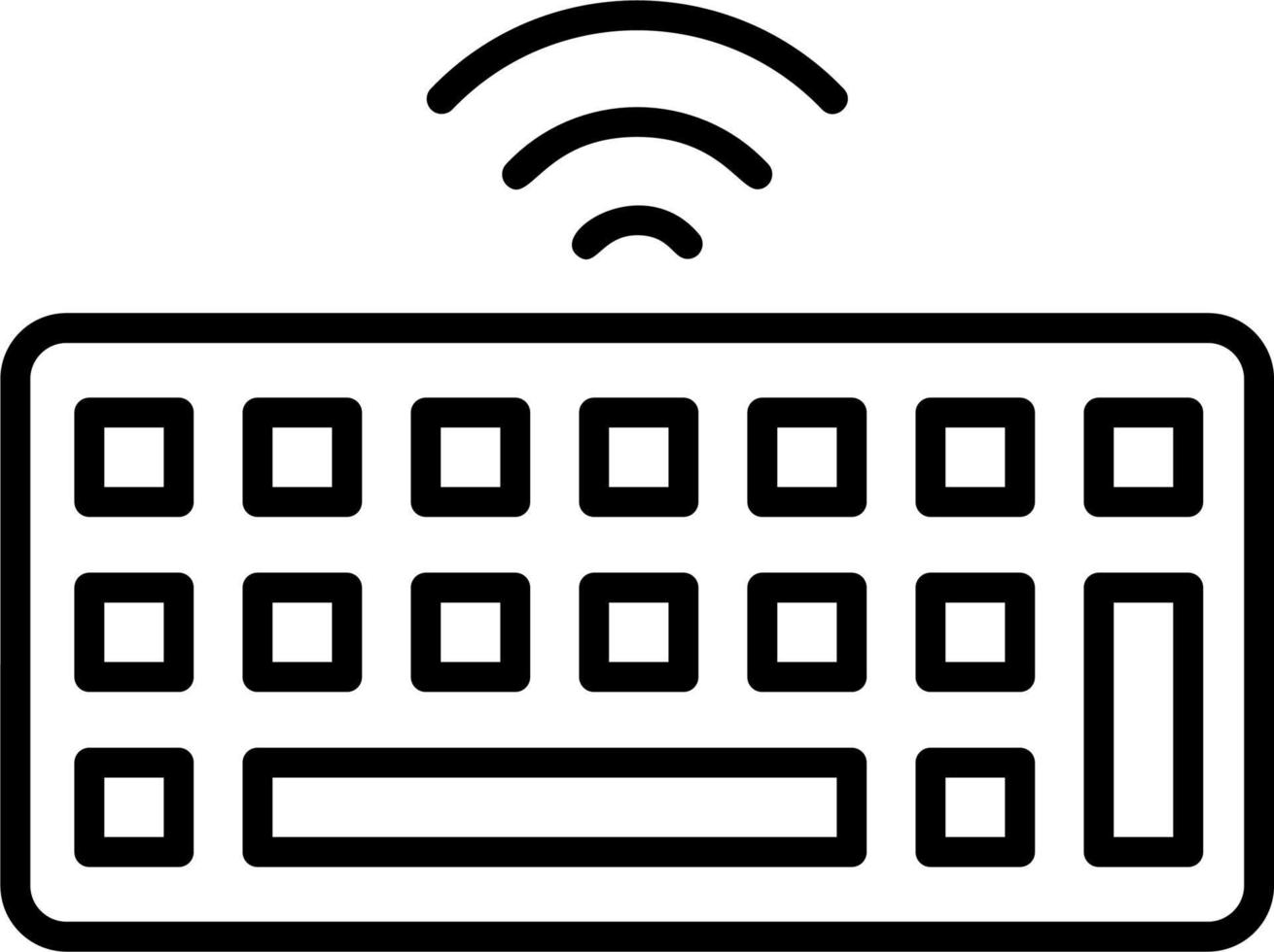 icono de vector de teclado