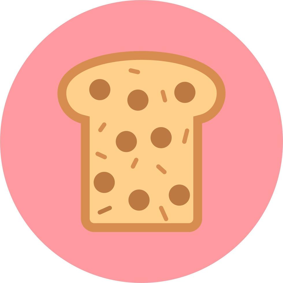 Whole Wheat Bread Vector Icon