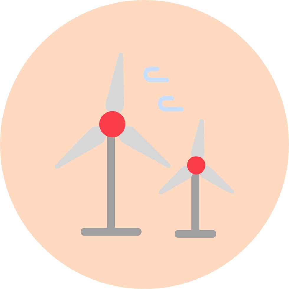 icono de vector de turbina de viento