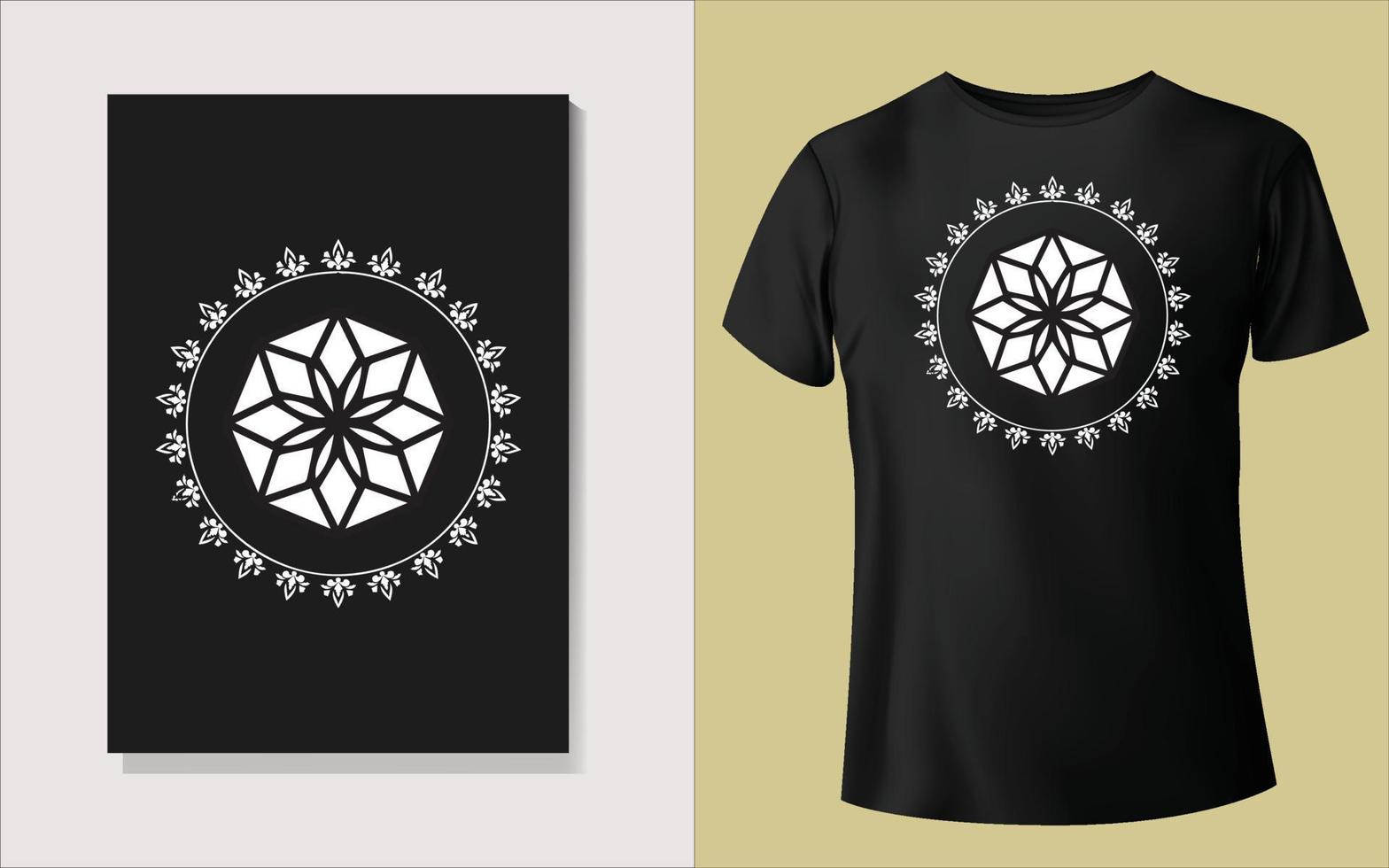 Black and white tee shirt design vector