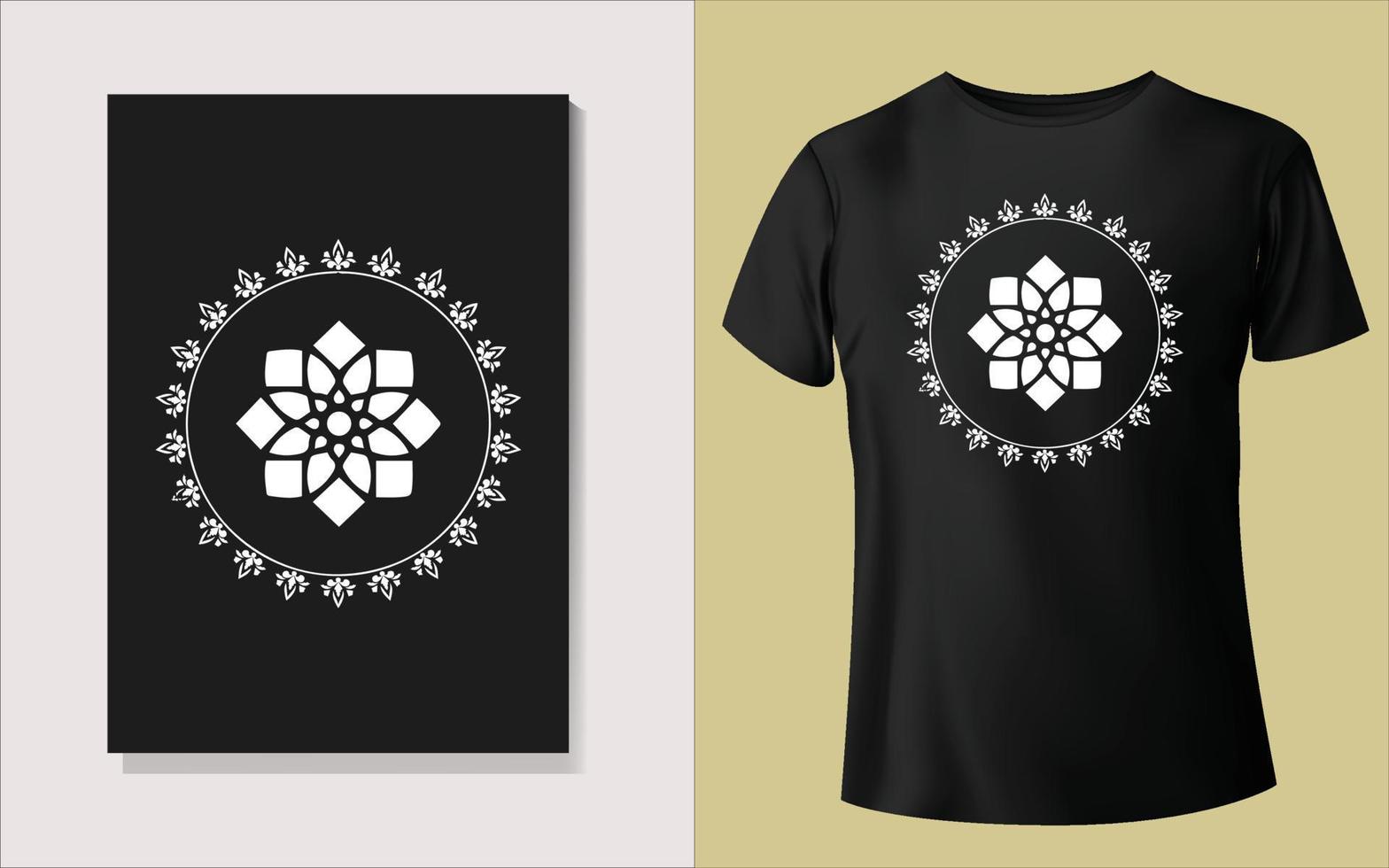 Black and white tee shirt design vector