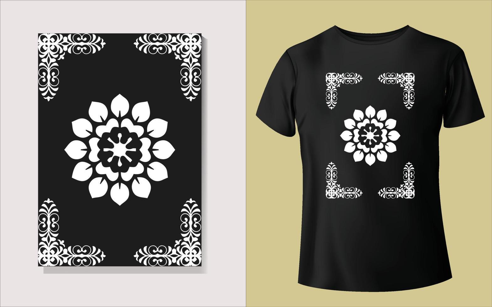 Black and white tee shirt design vector