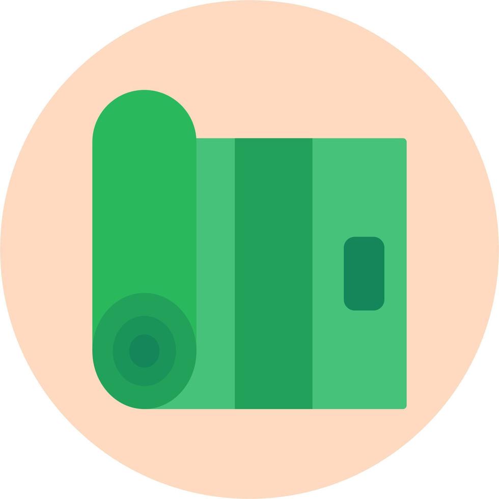 Yoga Mat Vector Icon