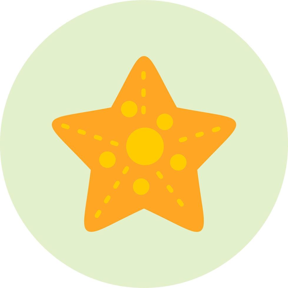 icono de vector de estrella de mar