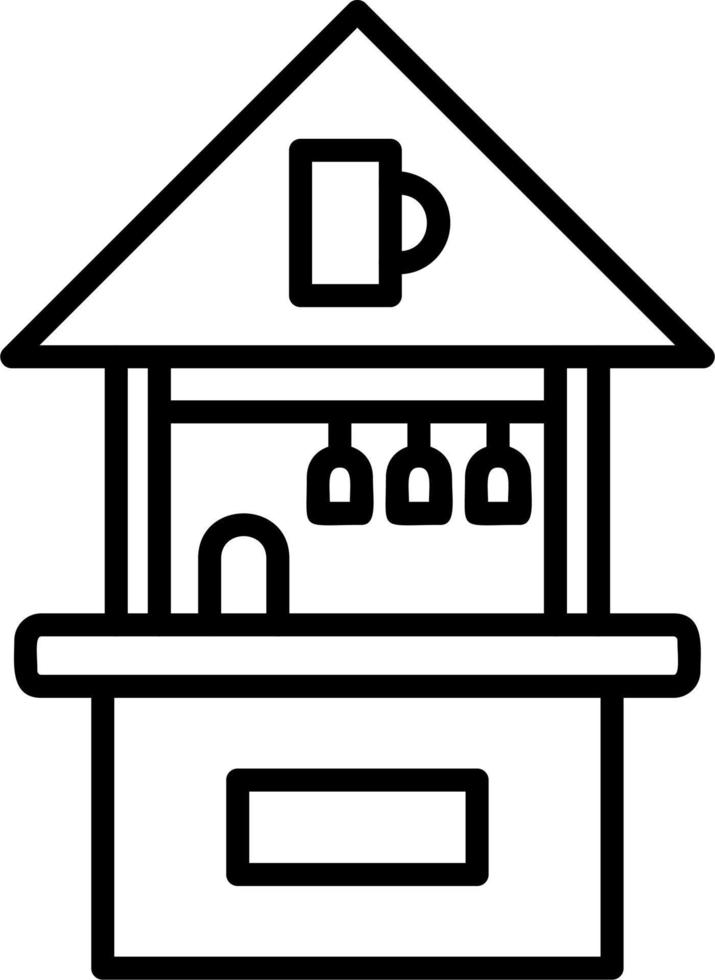 Beach Hut Vector Icon