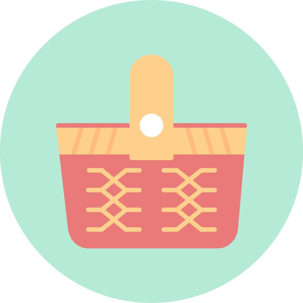 Picnic Basket Vector Icon
