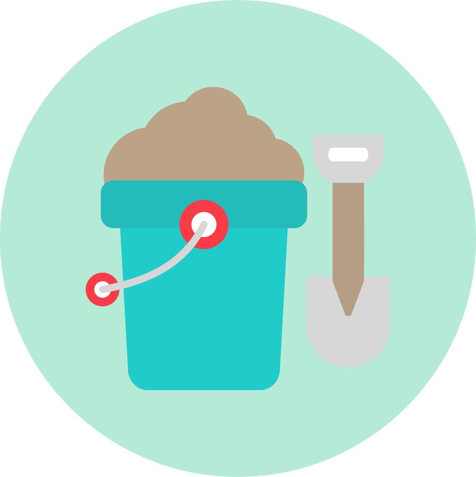 Sand Bucket Vector Icon