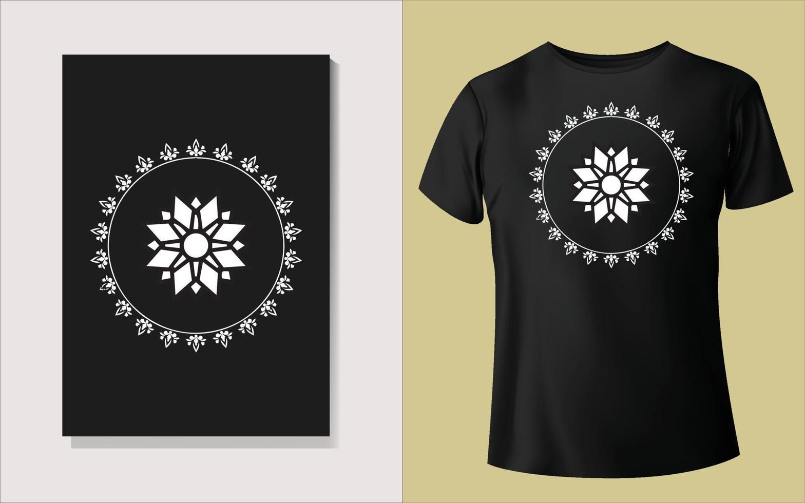 Black and white tee shirt design vector