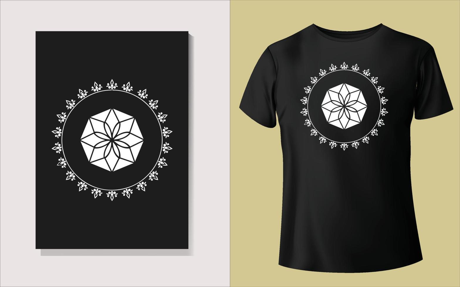 Black and white tee shirt design vector