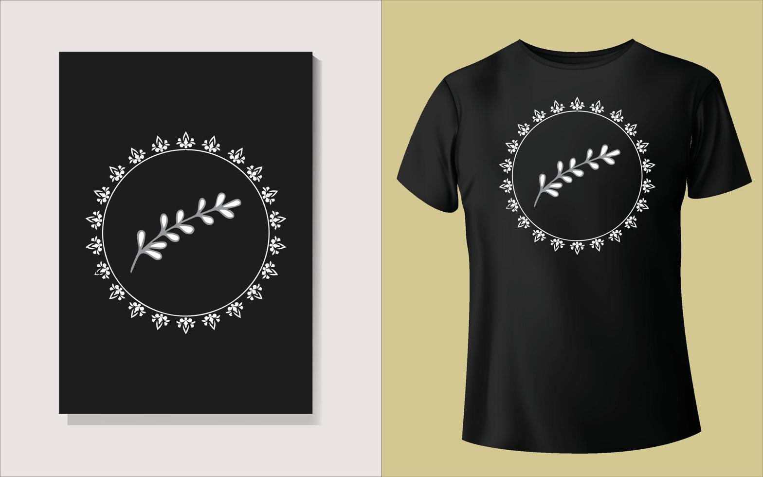 Black and white tee shirt design vector