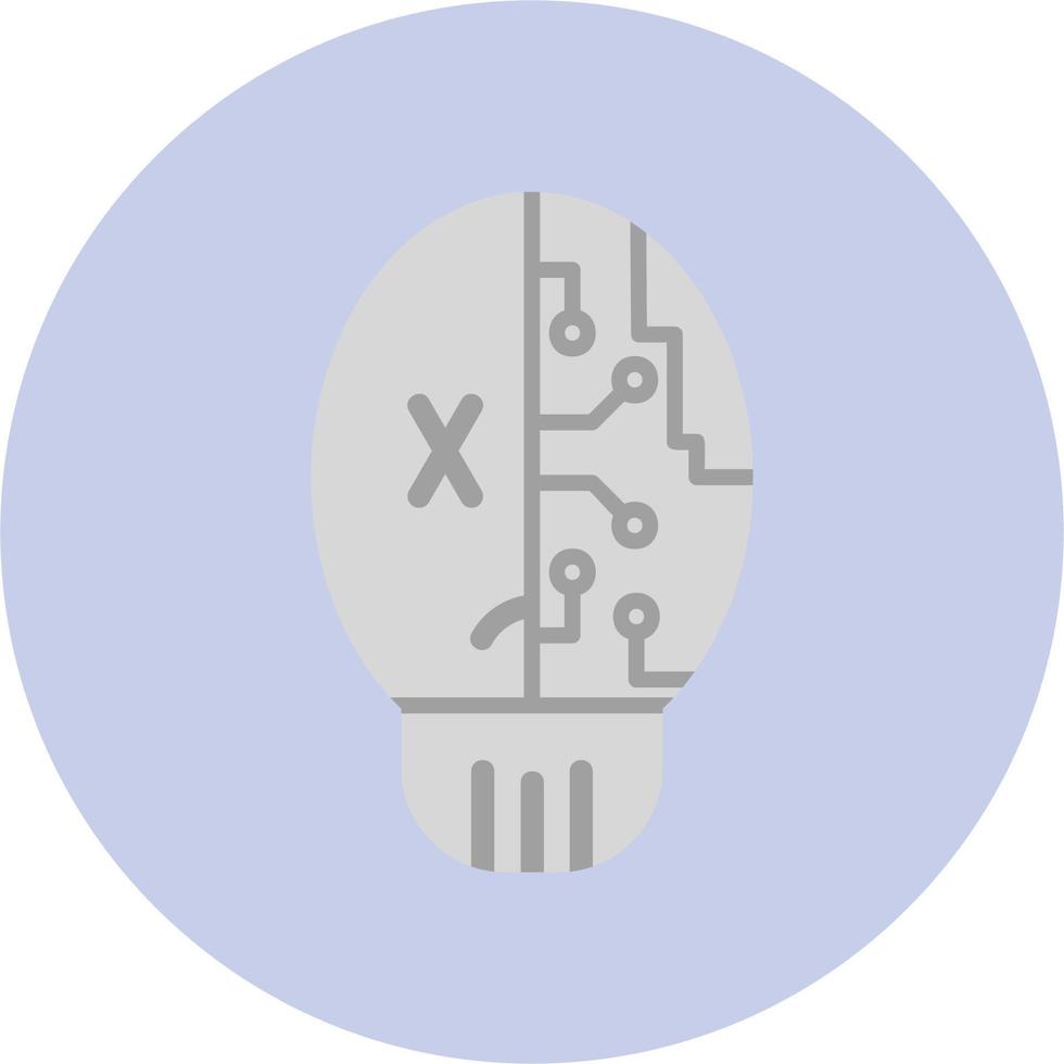 Cyber Skull Vector Icon