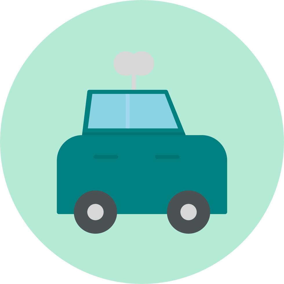 Car Toy with Key Vector Icon