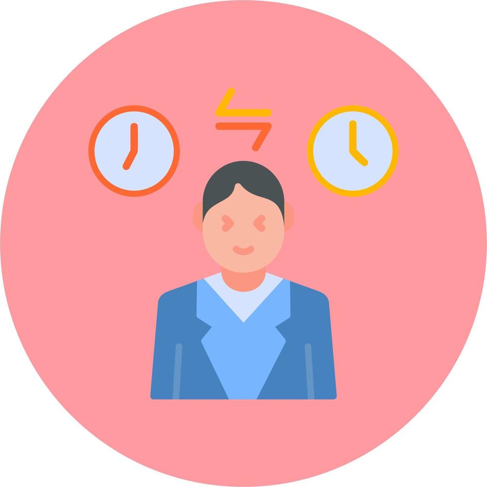 Jet Lag Vector Icon