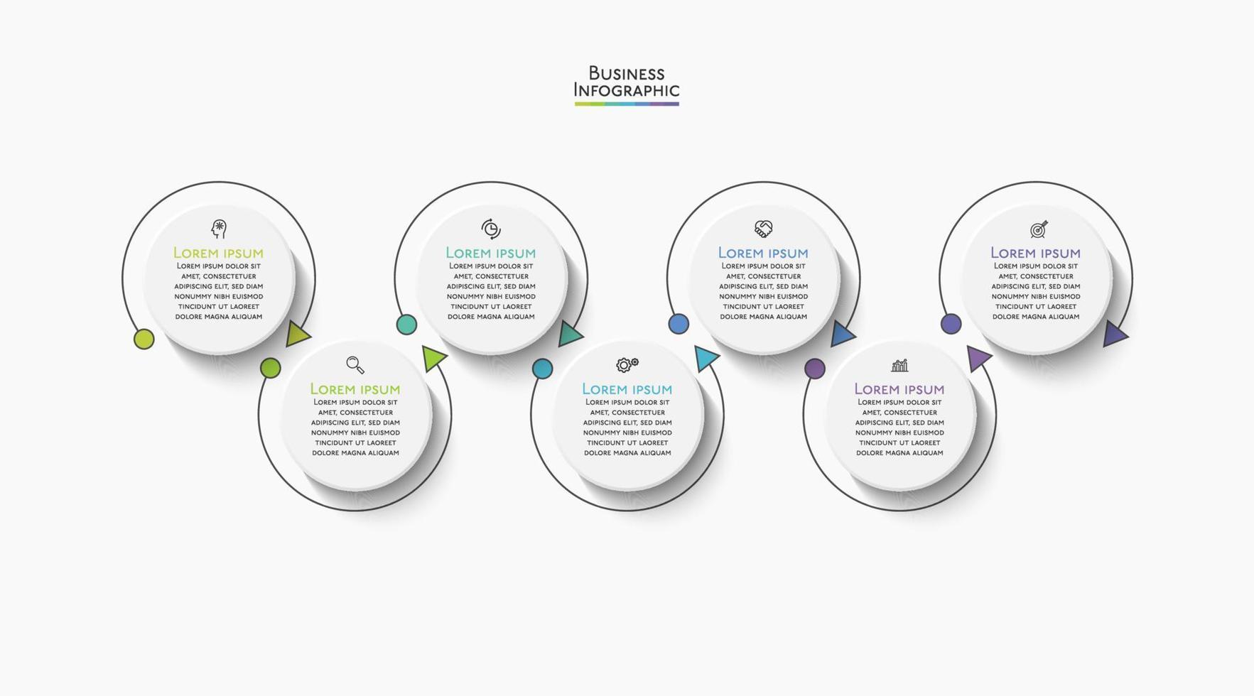 Presentation business infographic template vector