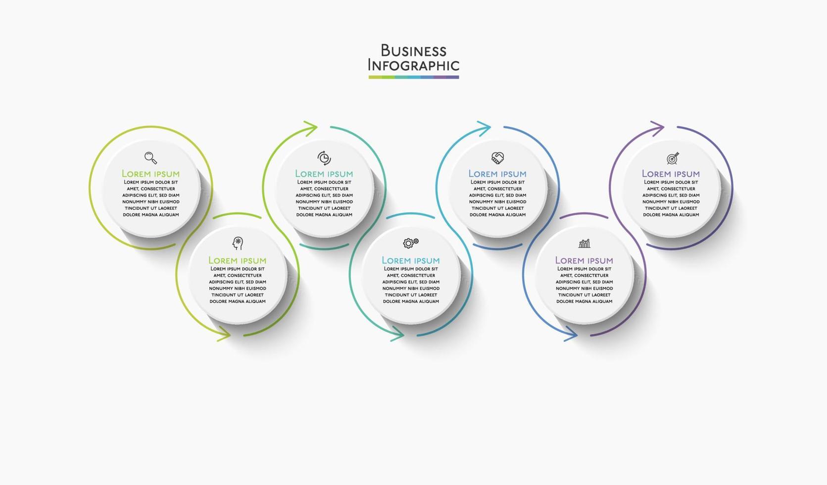 Presentation business infographic template vector