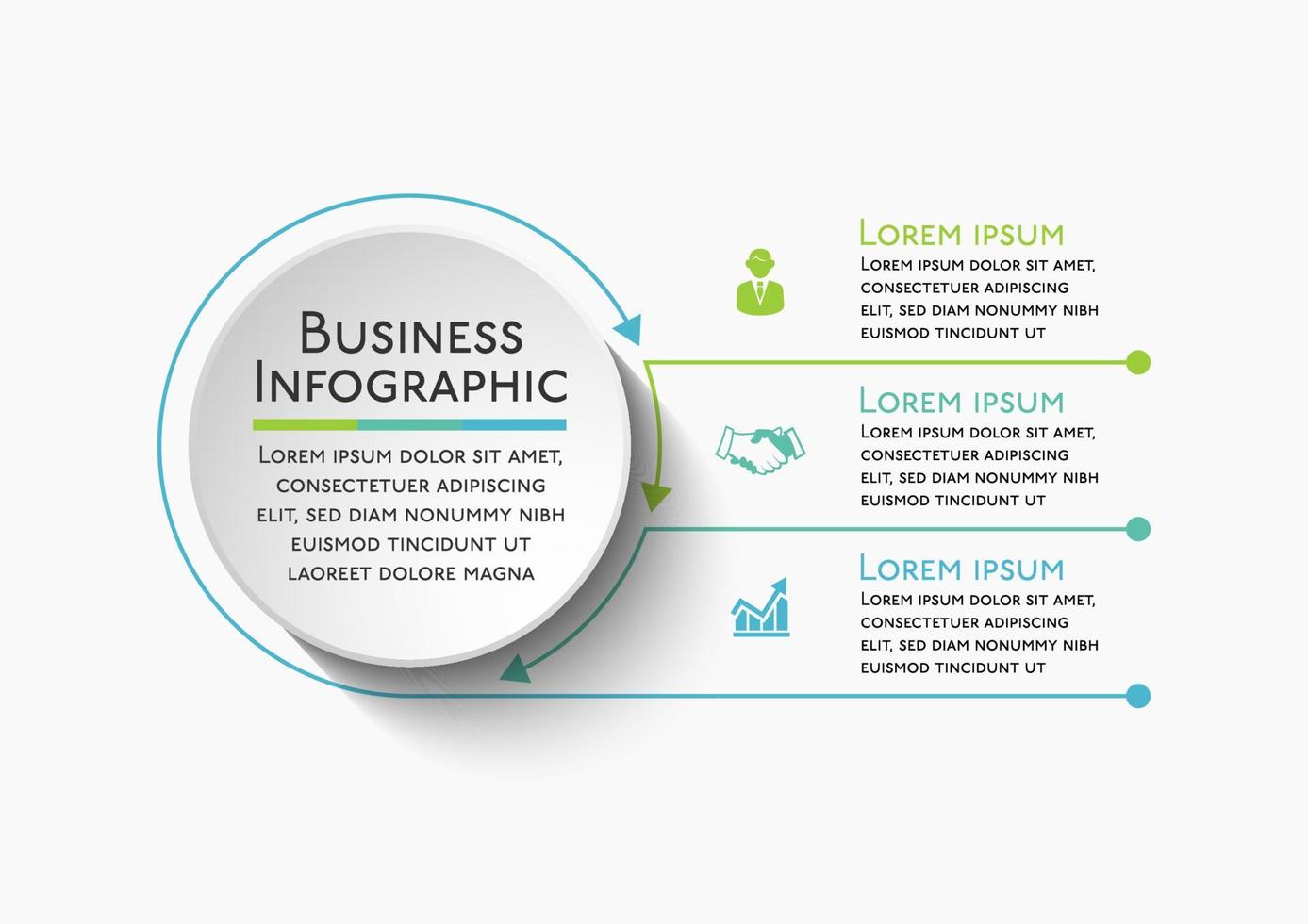 Presentation business infographic template vector