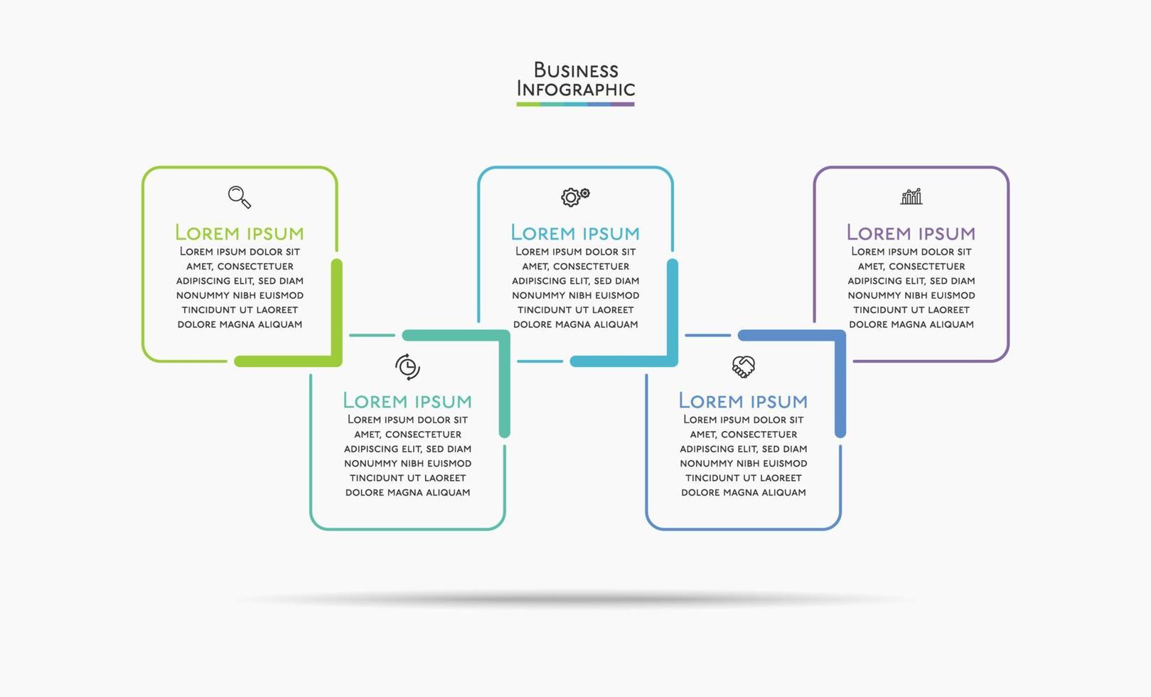 Presentation business infographic template vector
