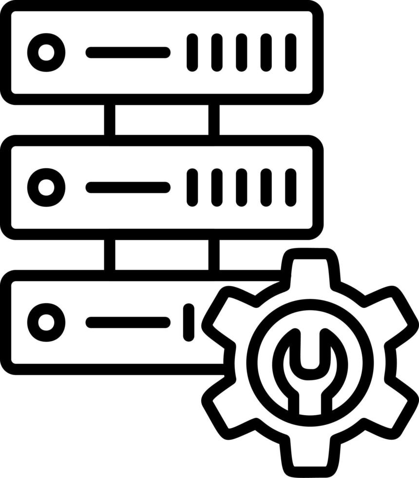 Repair Server Vector Icon