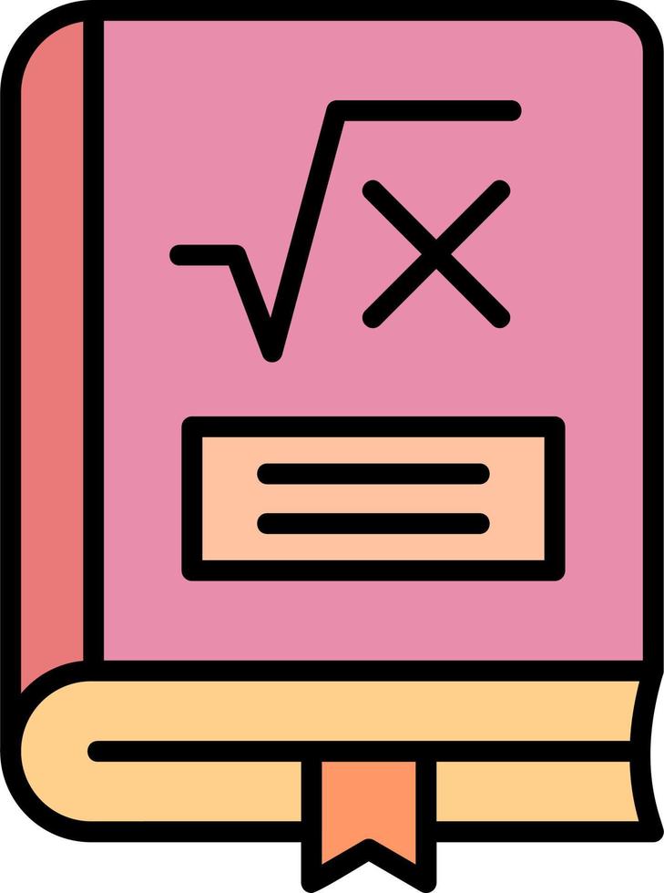 Maths Book Vector Icon