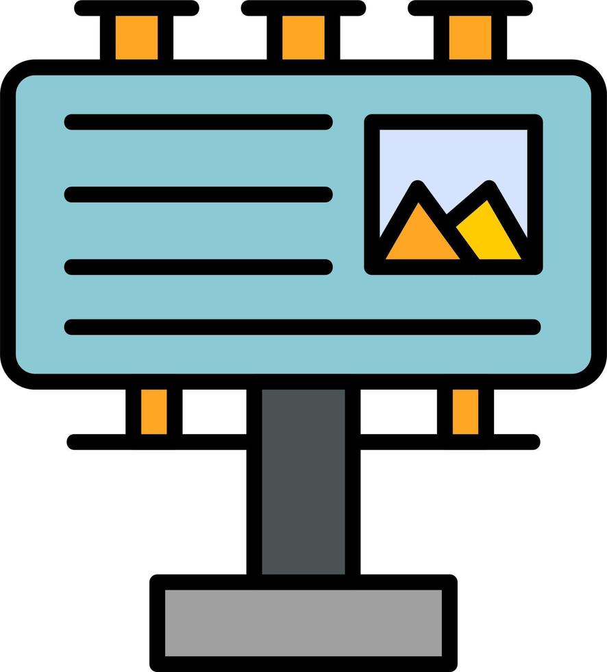 Billboard Vector Icon