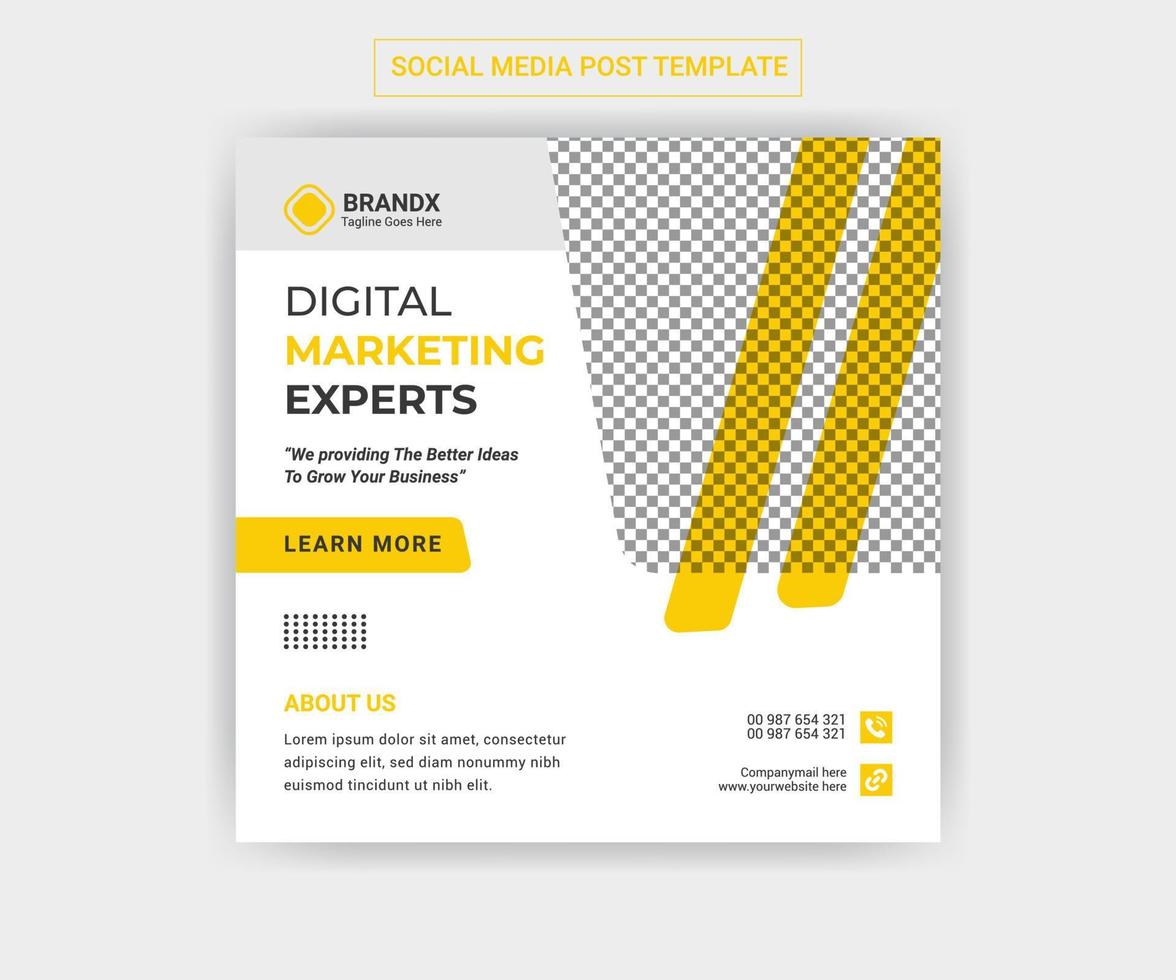 Digital Marketing Social Media Post Design vector