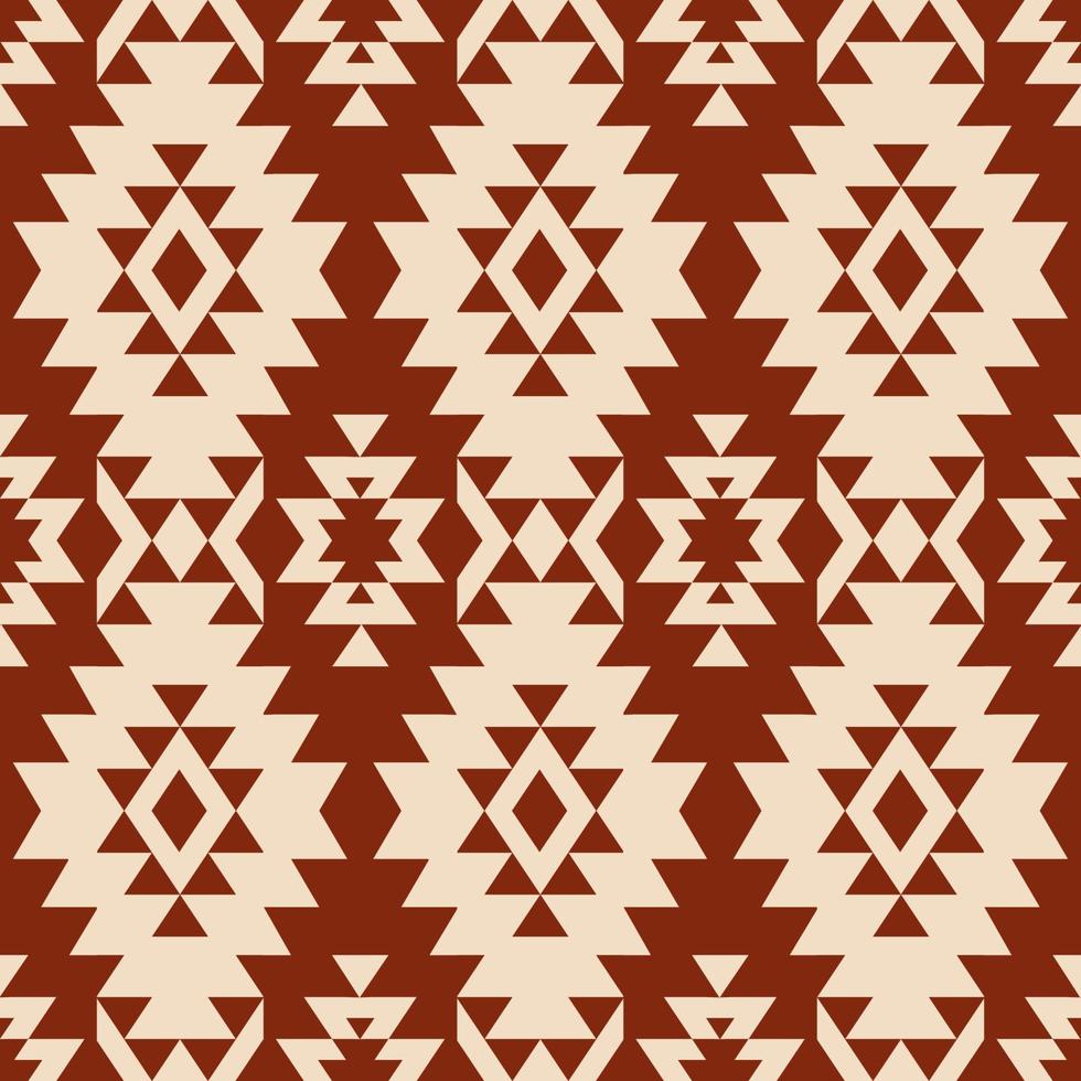 Aztec Navajo vintage pattern. Aztec Navajo geometric shape seamless pattern background. Ethnic southwest pattern use for fabric, textile, home interior decoration elements, upholstery, wrapping vector