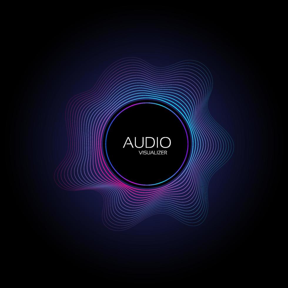 música audio espectro vector