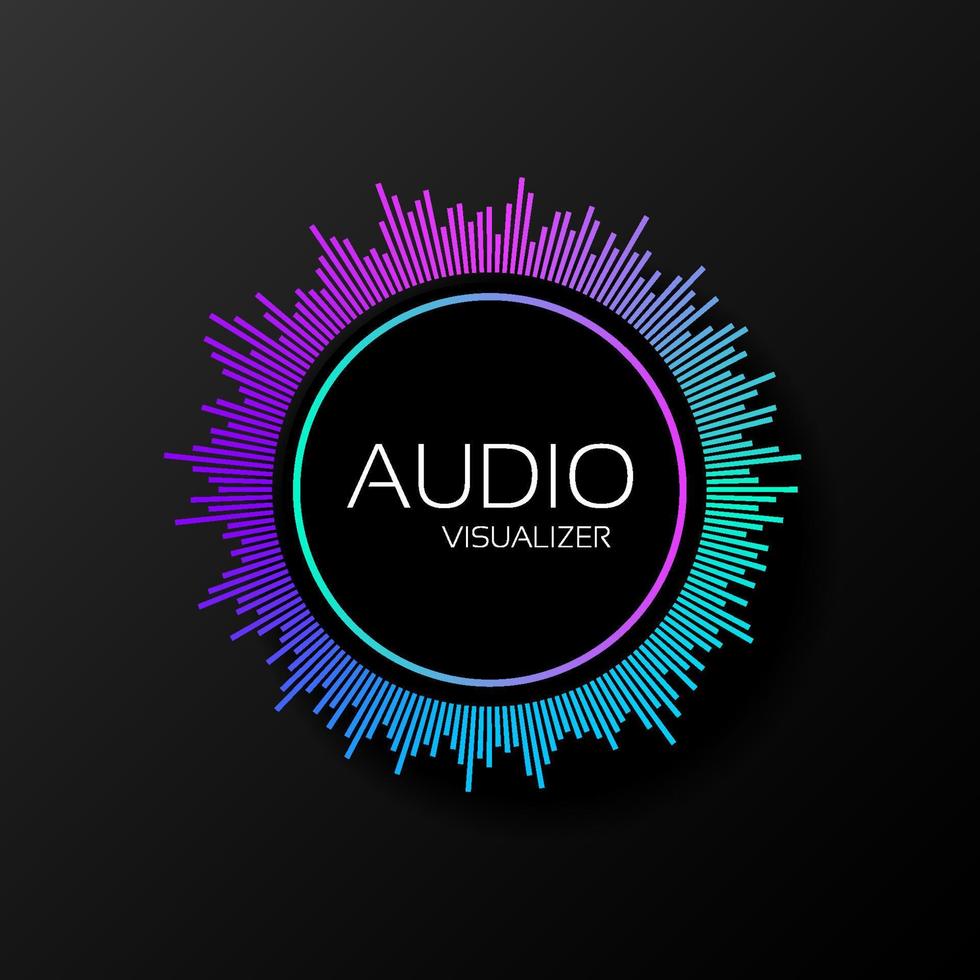 música audio espectro vector