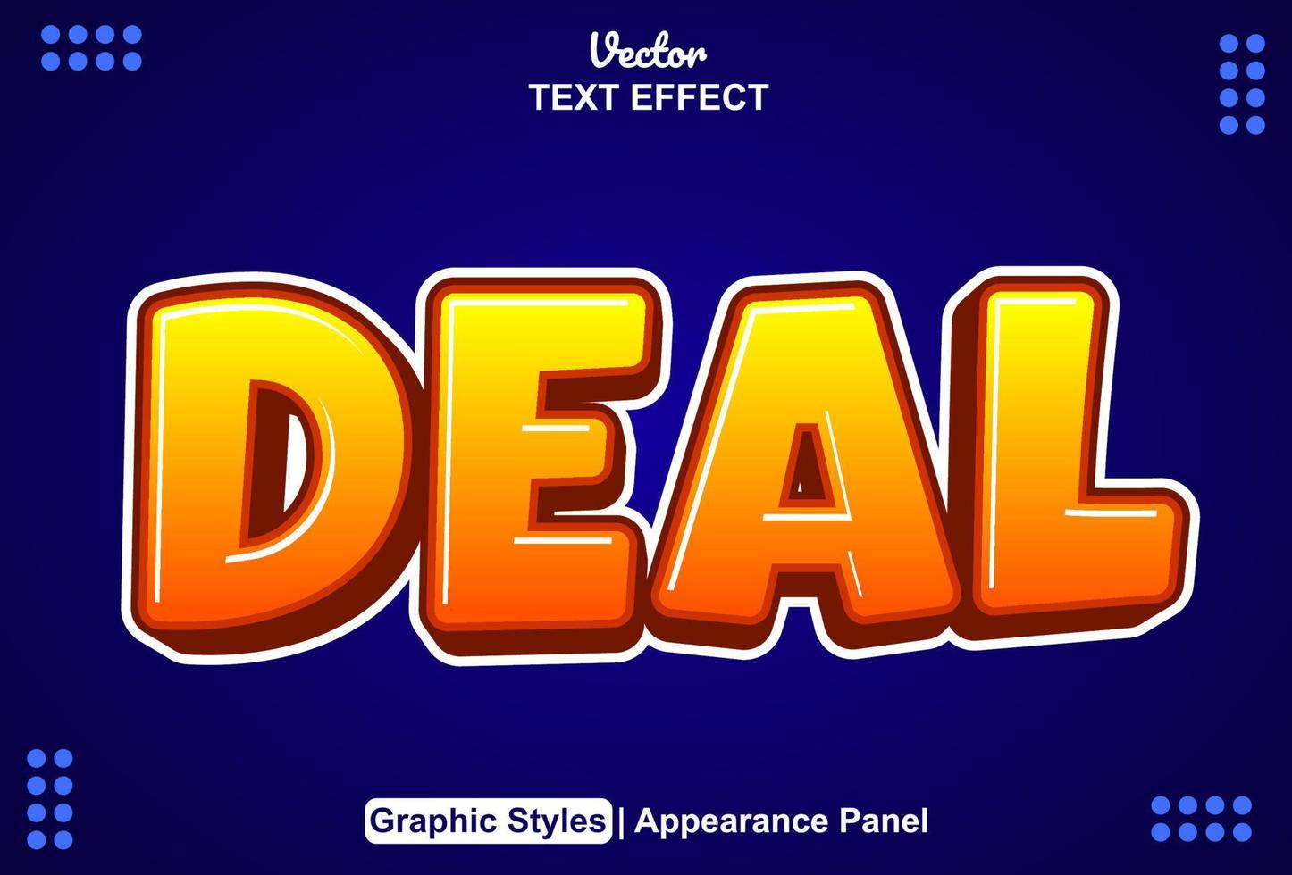 text effect deal with graphic style and editable. vector