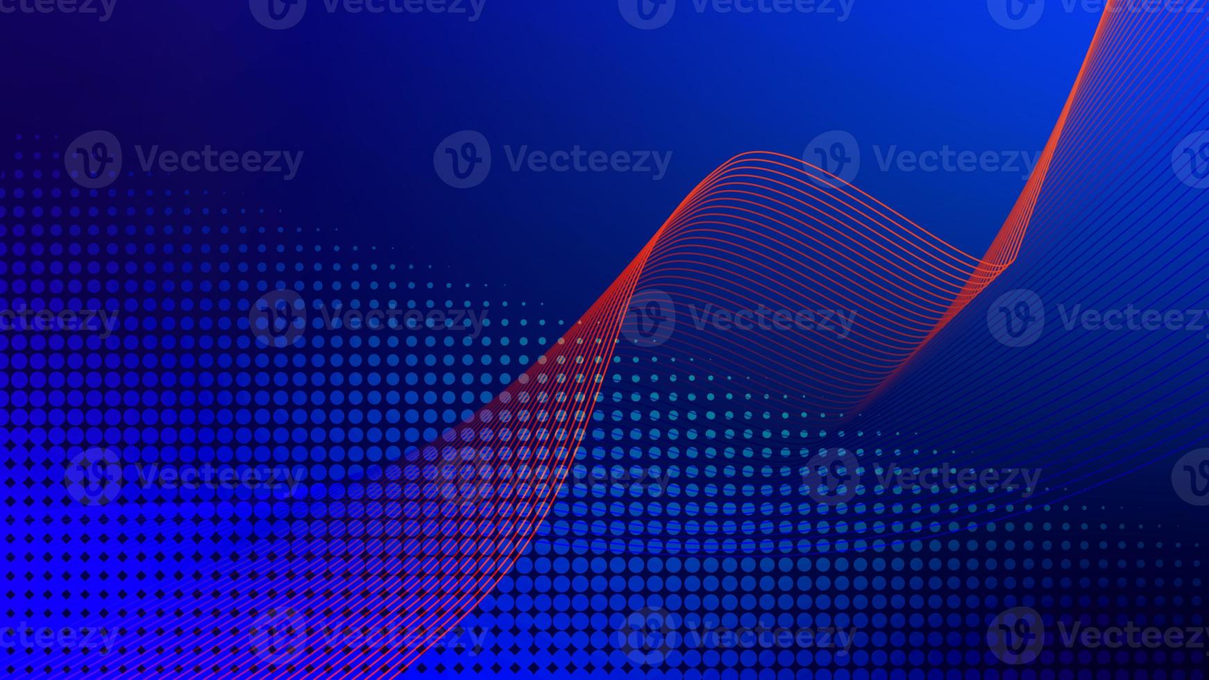 Modern abstract wave curve background design with halftone dark blue outlines. Suitable for posters, flyers, websites, covers, banners, advertisements, etc photo