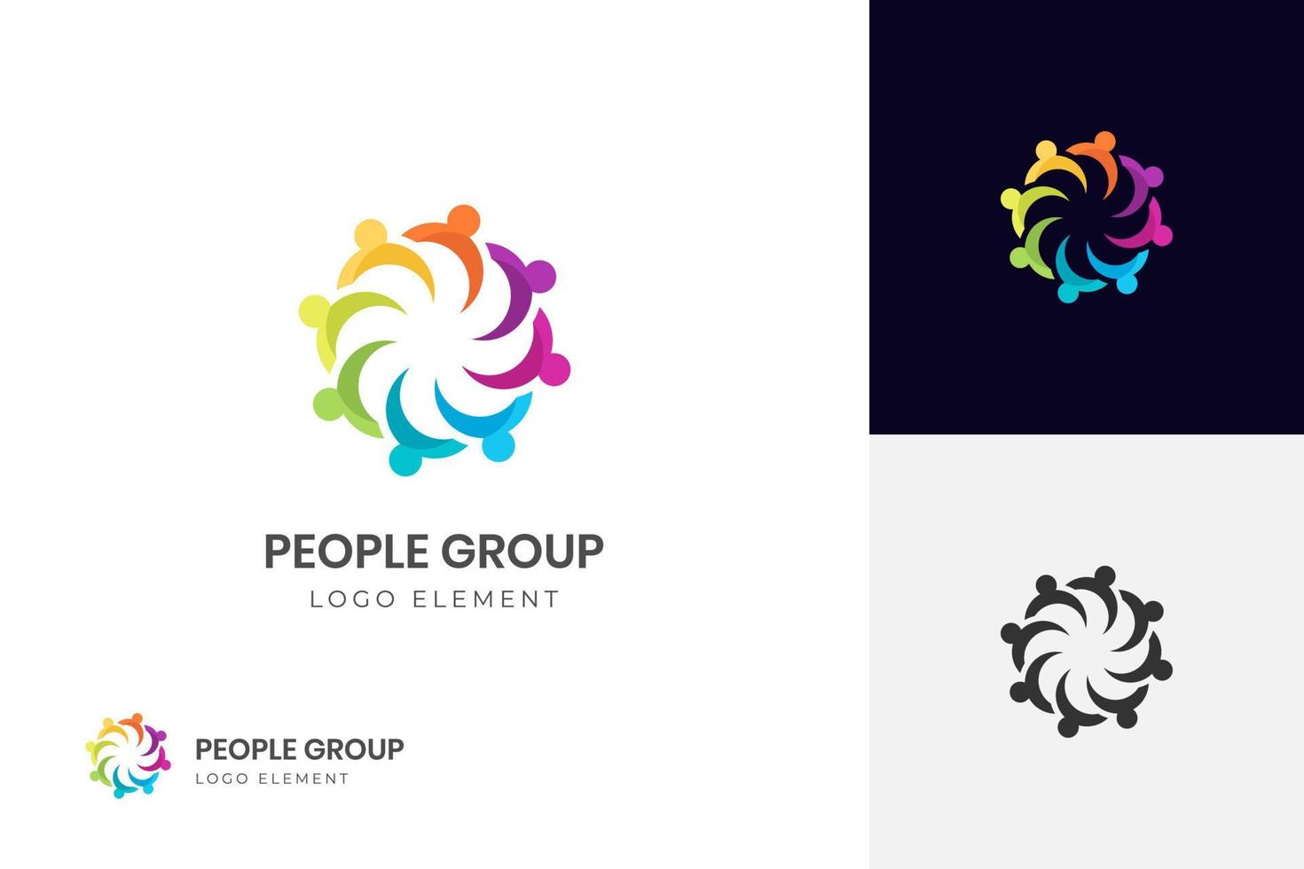 people group Community logo icon symbol, human unity network and social icon design template for Discussion Group logo template, People and Consult logo vector