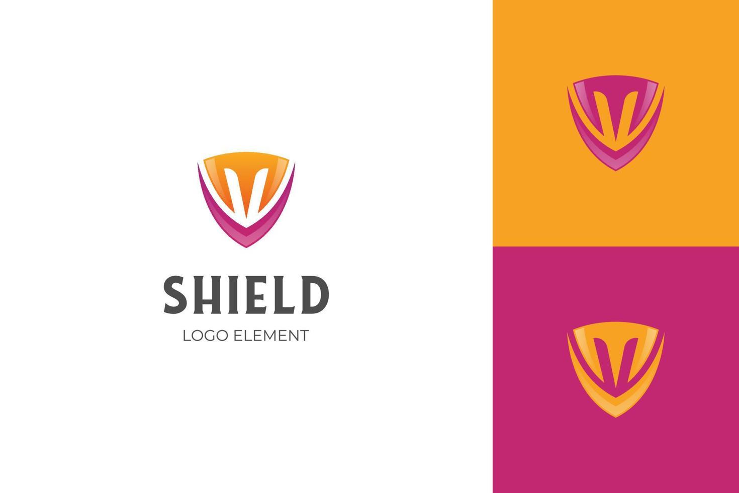 letter MV with shield logo icon design for security company logo symbol vector