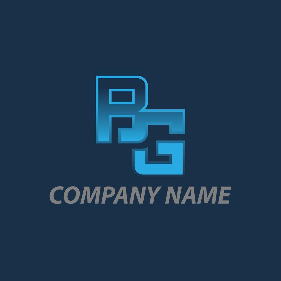 B, G, BG Letter Logo Business professional logo template vector