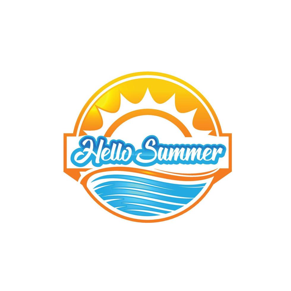abstract and fun sun isolated summer icon design. vector