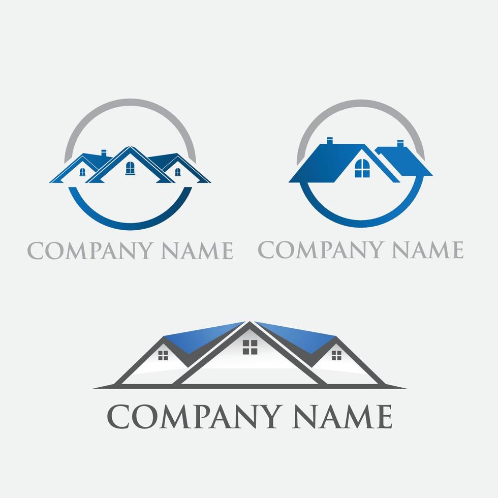 Real estate logo concept illustration vector