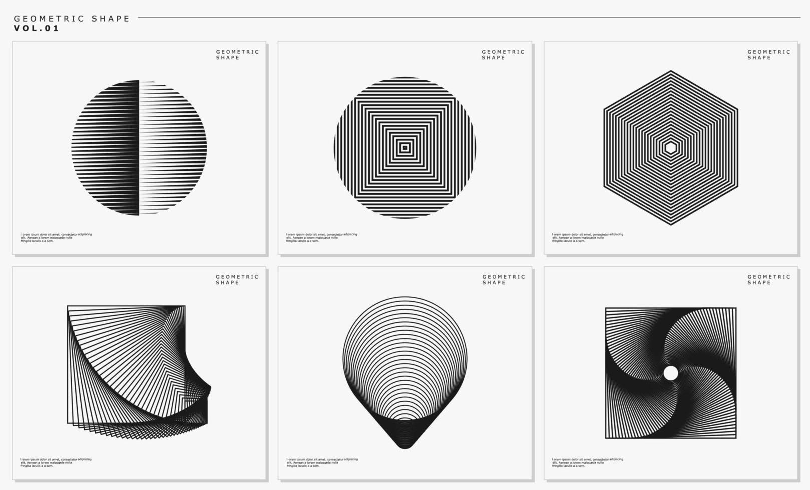 Basic shape blend line logo design template. Modern digital graphic vector. vector