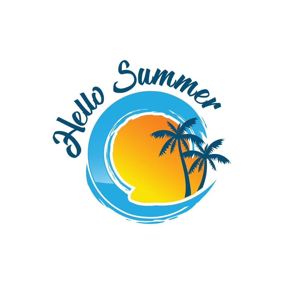 abstract and fun sun isolated summer icon design. vector