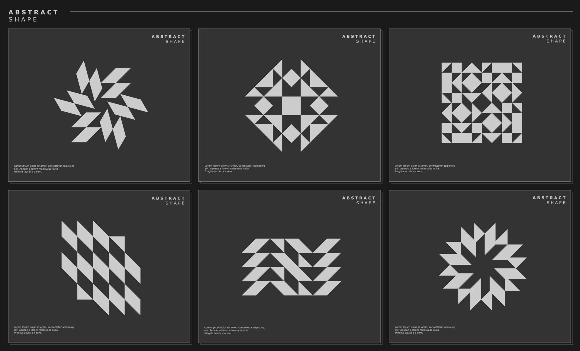Abstract line logo design template set. Modern stripe line logo graphic