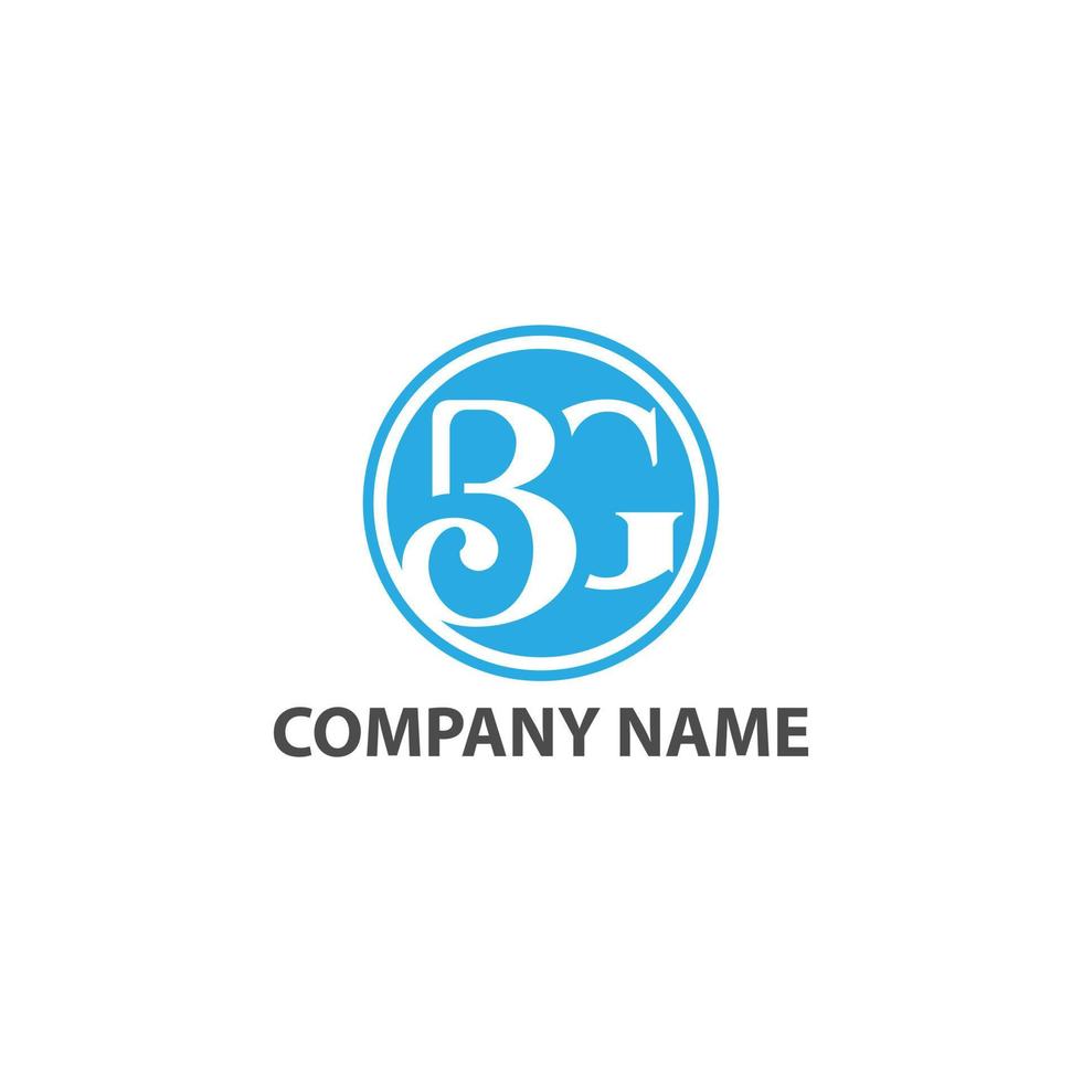 B, G, BG Letter Logo Business professional logo template vector