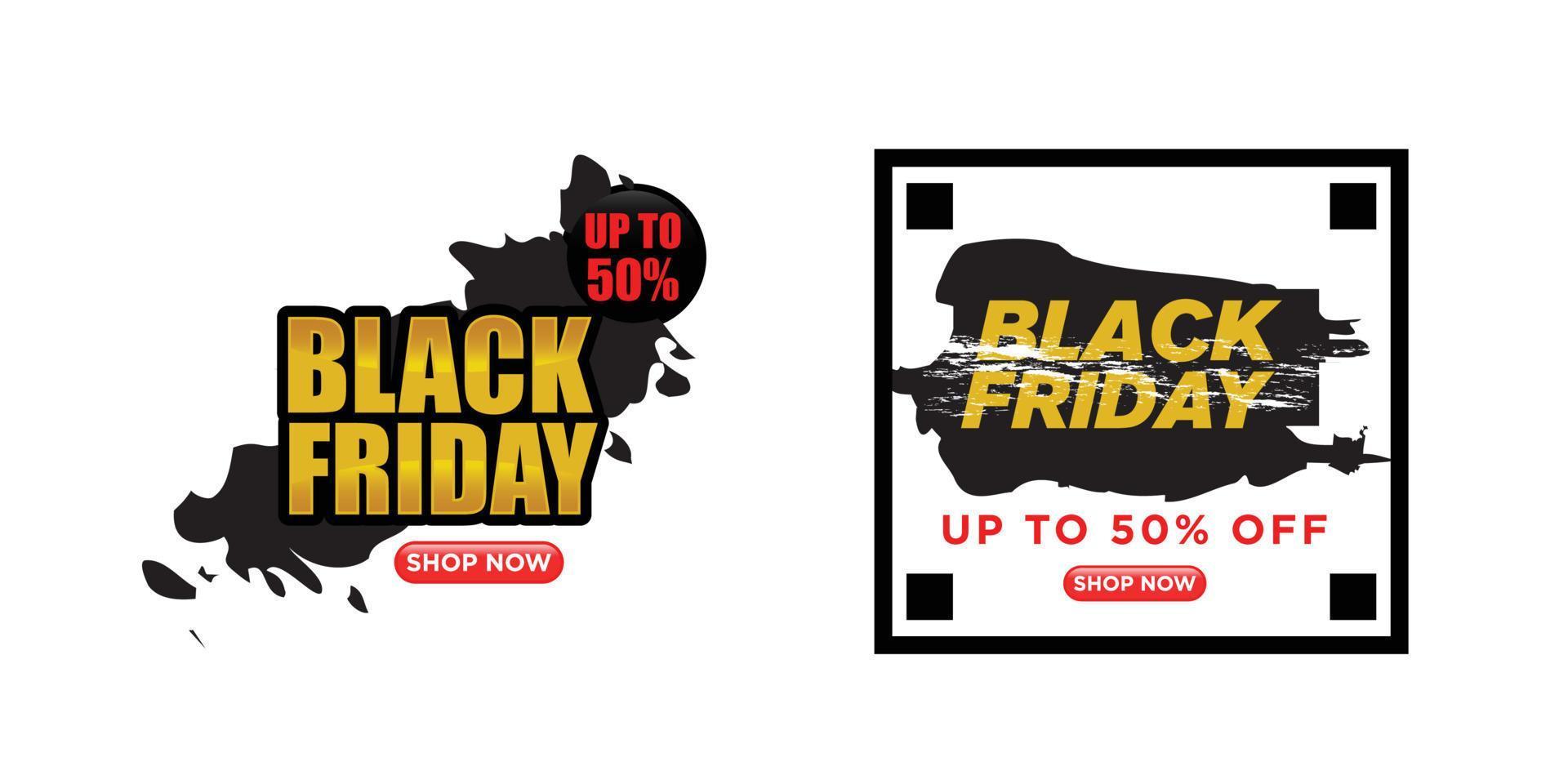 Black Friday sale banner. Black Friday sale banner vector design template for website