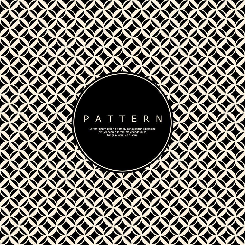 Abstract decorative leaf line pattern design. Geometric floral pattern vector
