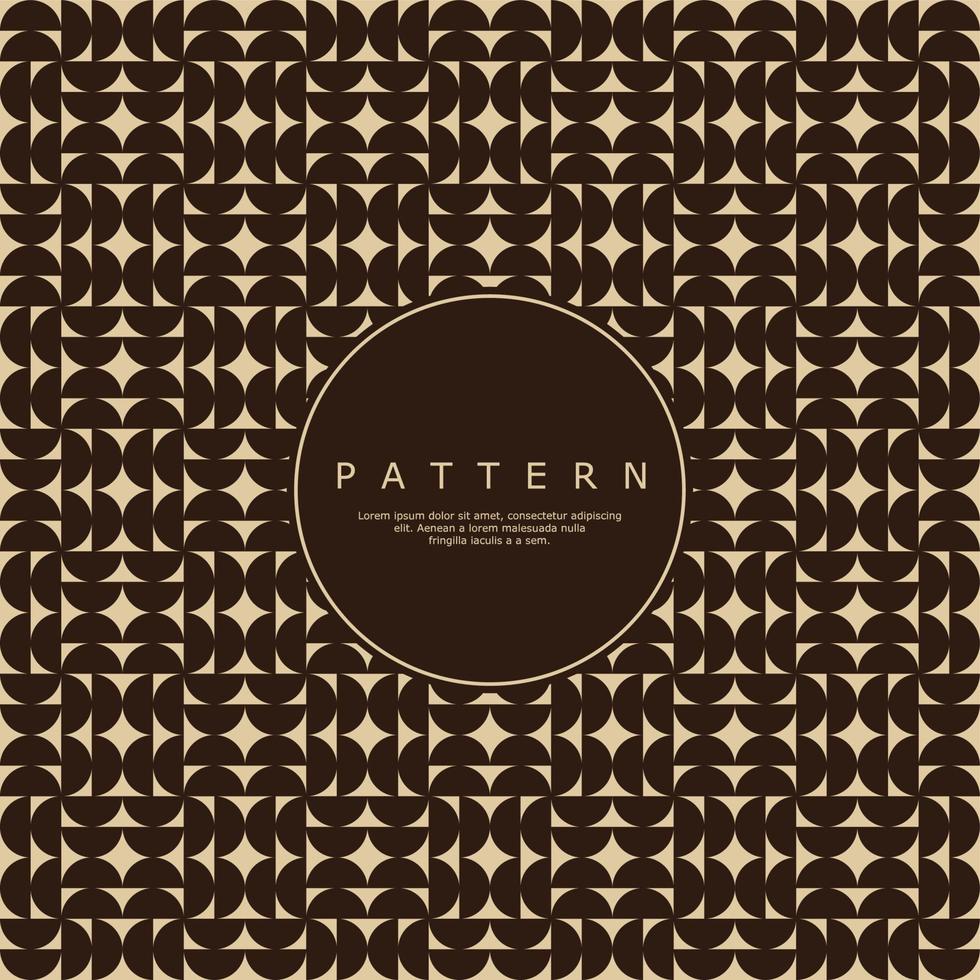Simple abstract half circle seamless pattern design vector. Retro circle pattern graphic. vector