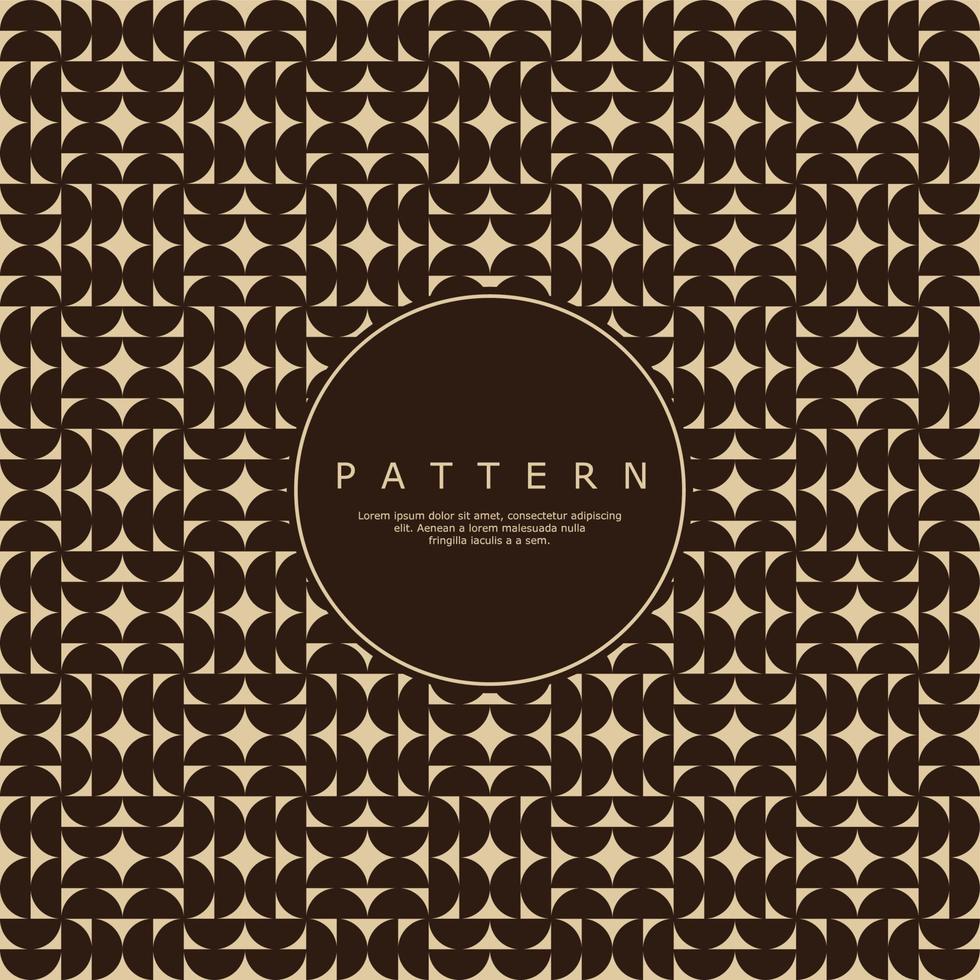 Simple abstract half circle seamless pattern design vector. Retro circle pattern graphic. vector