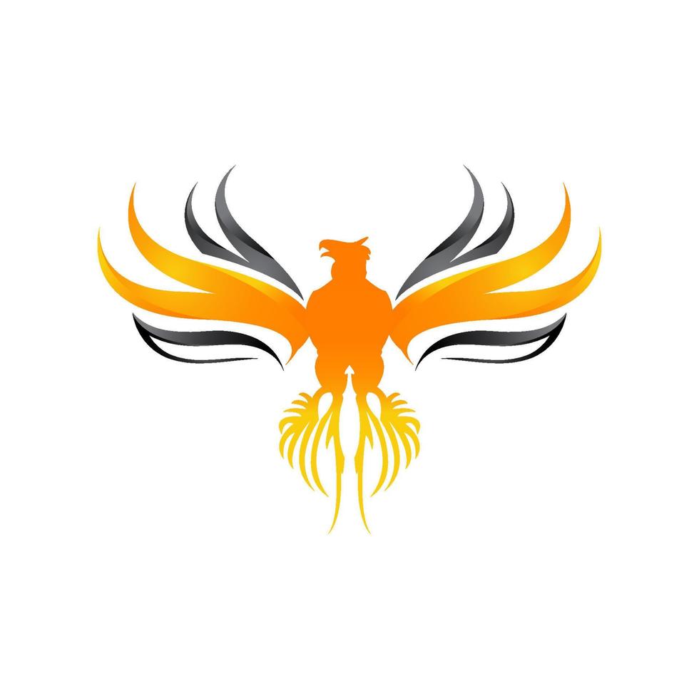 luxury phoenix logo concept, best phoenix bird logo design, phoenix vector logo