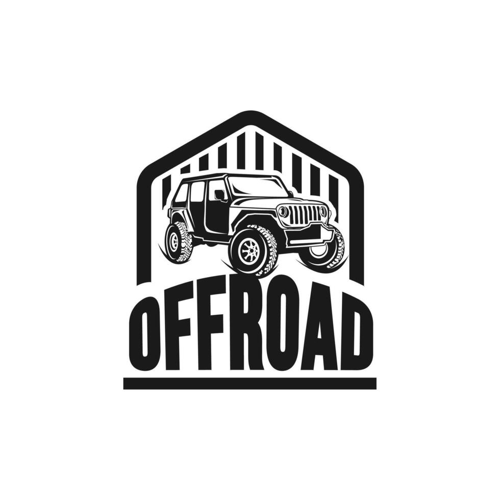 Offroad logo. Emblem extreme competition. Adventure suv and car club