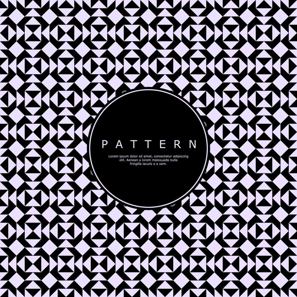 Black geometric shape seamless pattern. Triangle abstract pattern design vector. vector