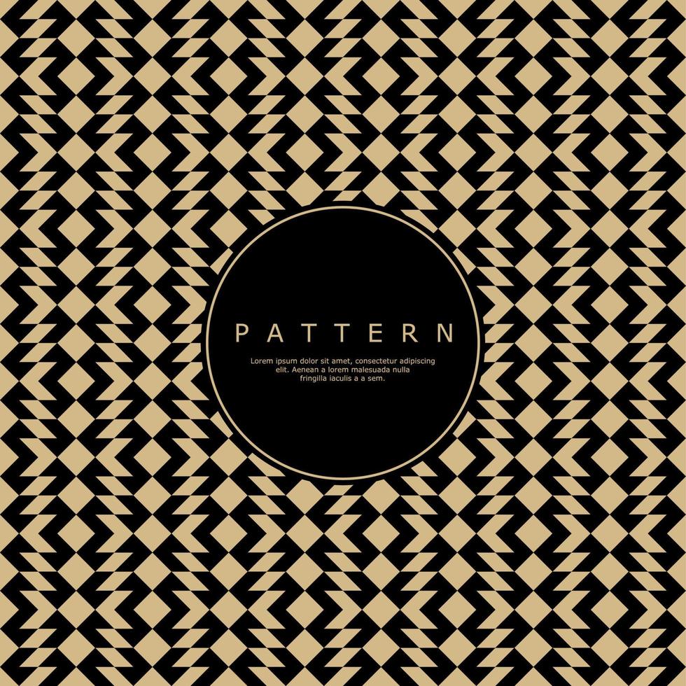 Luxury black abstract geometric pattern. Modern abstract shape seamless pattern design. vector