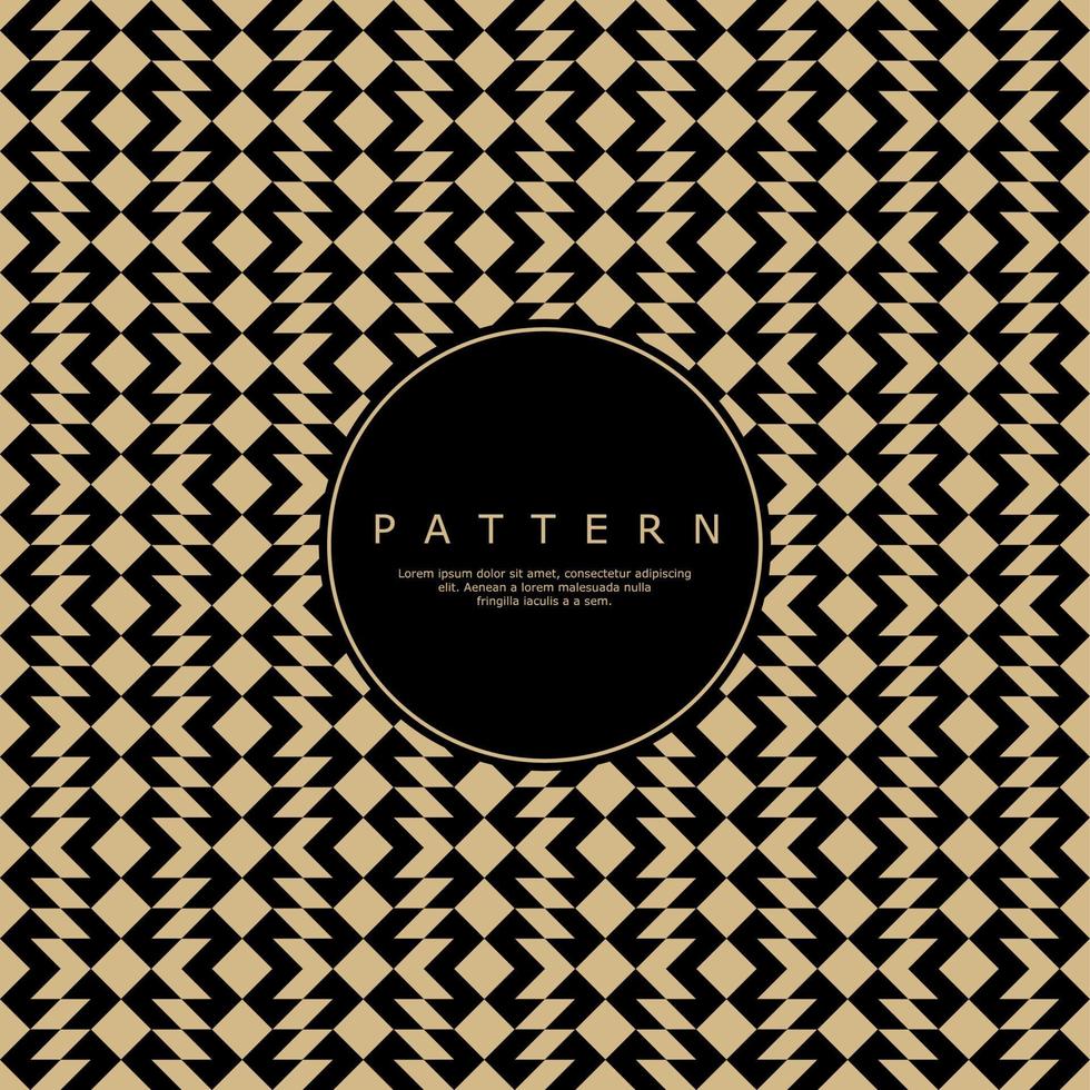 Luxury black abstract geometric pattern. Modern abstract shape seamless pattern design. vector